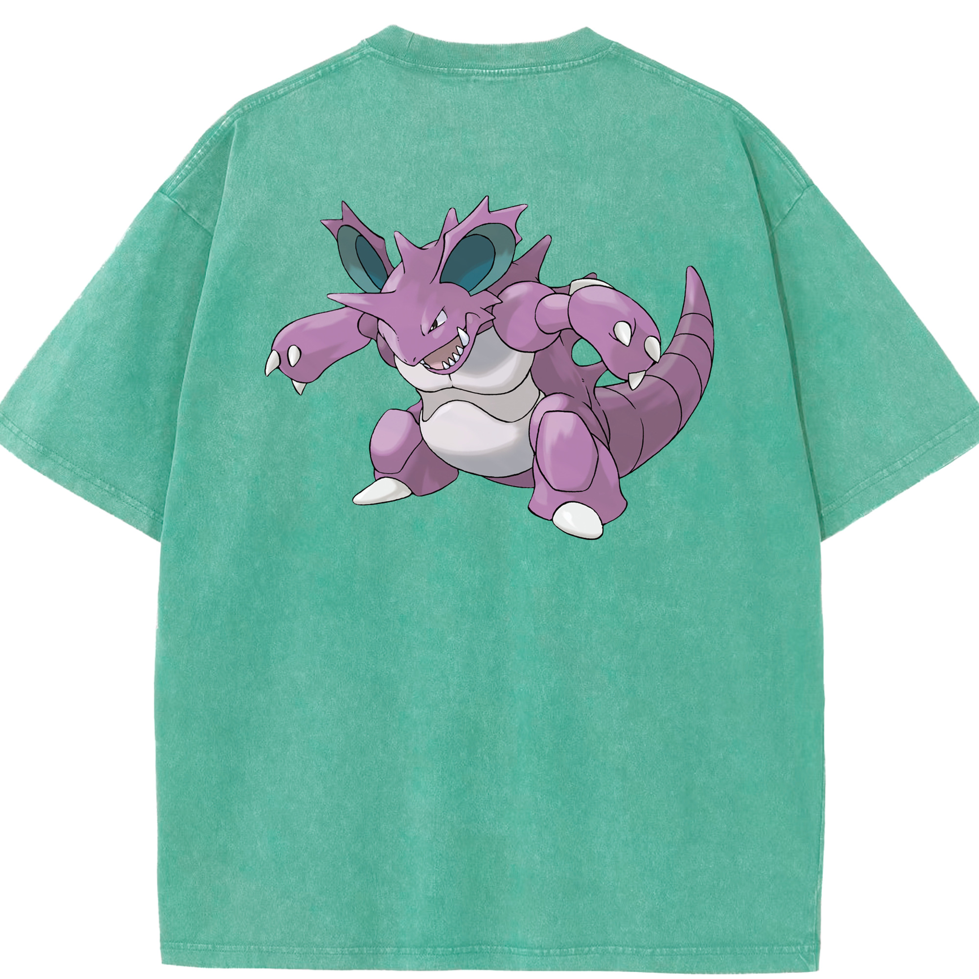 （画像用） ポケットモンスター Pokémon 綿100% ヴィンテージ風 半袖Tシャツ（背面プリント）